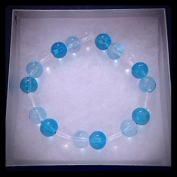 Aruba Blue Crystal Bracelet - Picture 1 of 8